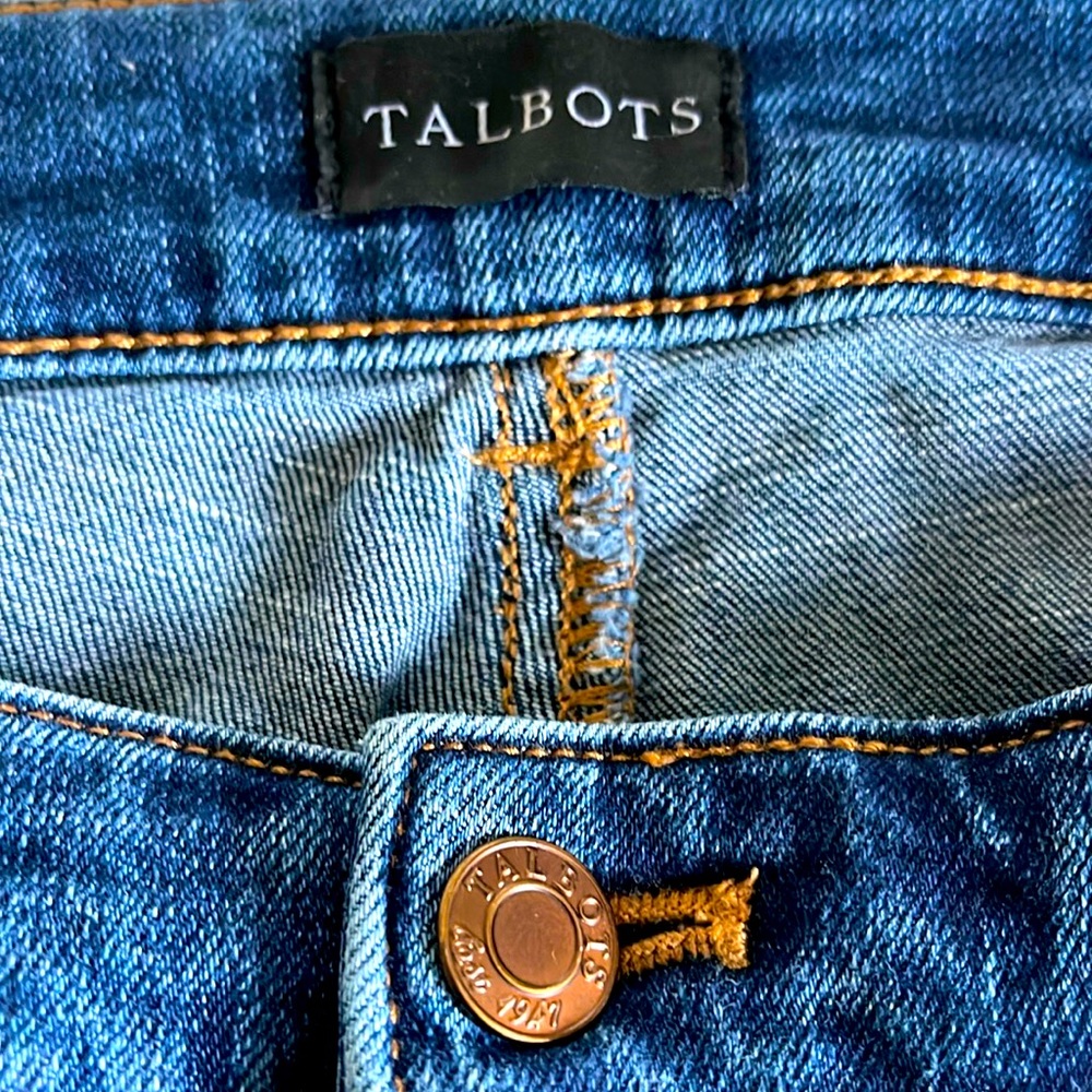 Talbots Everyday Relaxed Crop Jean  Size 14W